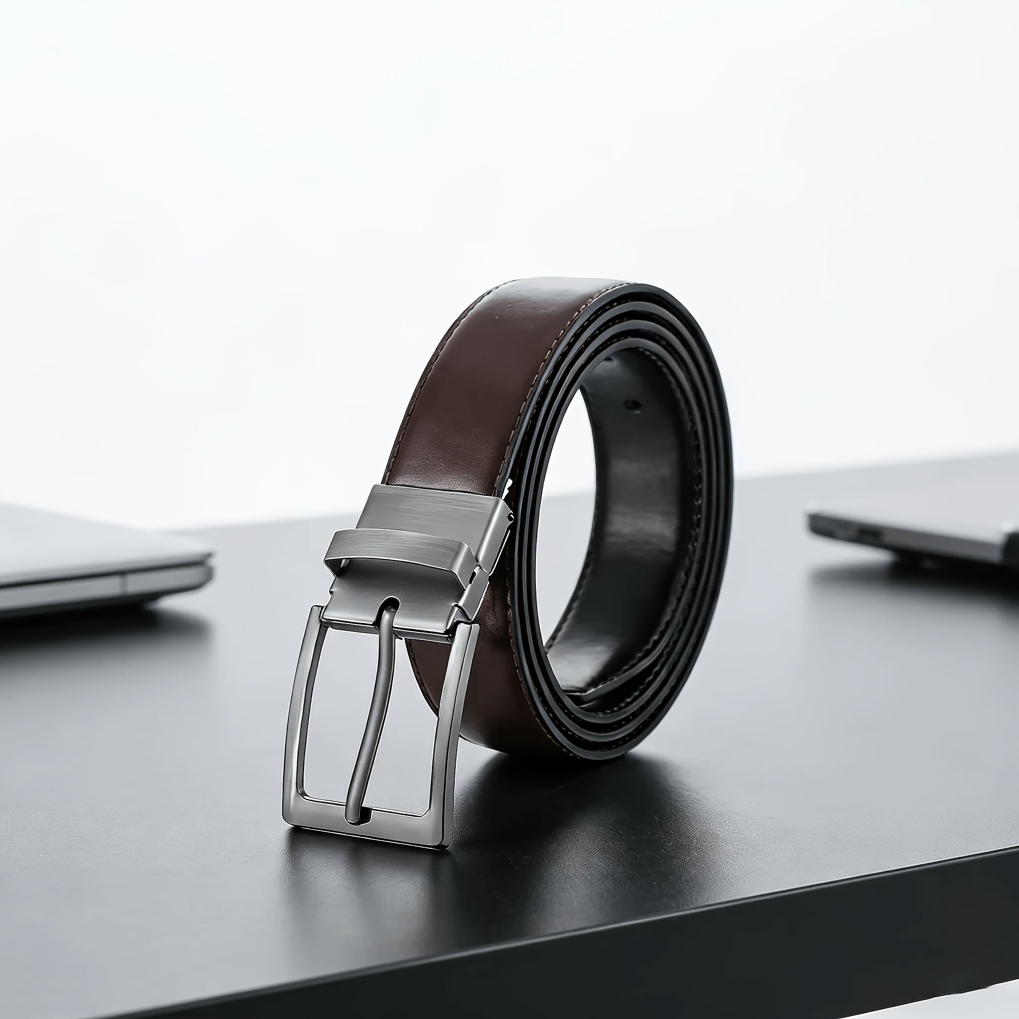 Ceinture Réversible Luxe pour Homme Odilon — visuel 4