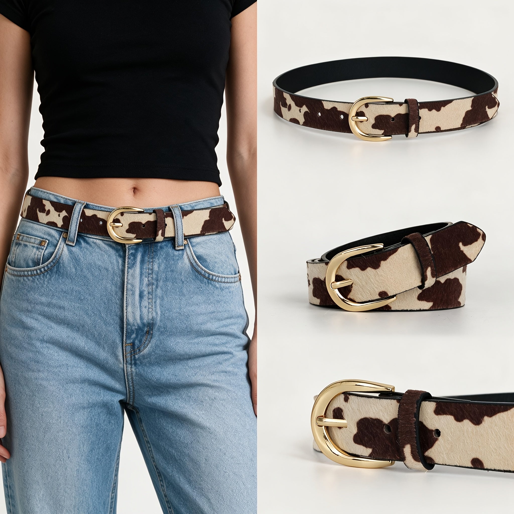 Ceinture Rouge en Simili Cuir pour Femme Guilaine — visuel 1