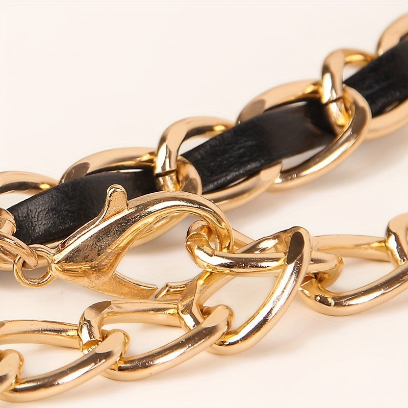 Ceinture Rouge en Simili Cuir pour Femme Ibiza — visuel 4