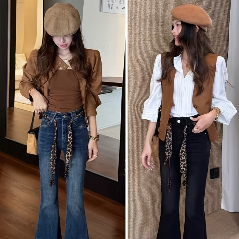 Ceinture Sans Boucle en Simili Cuir pour Femme Palma — visuel 1
