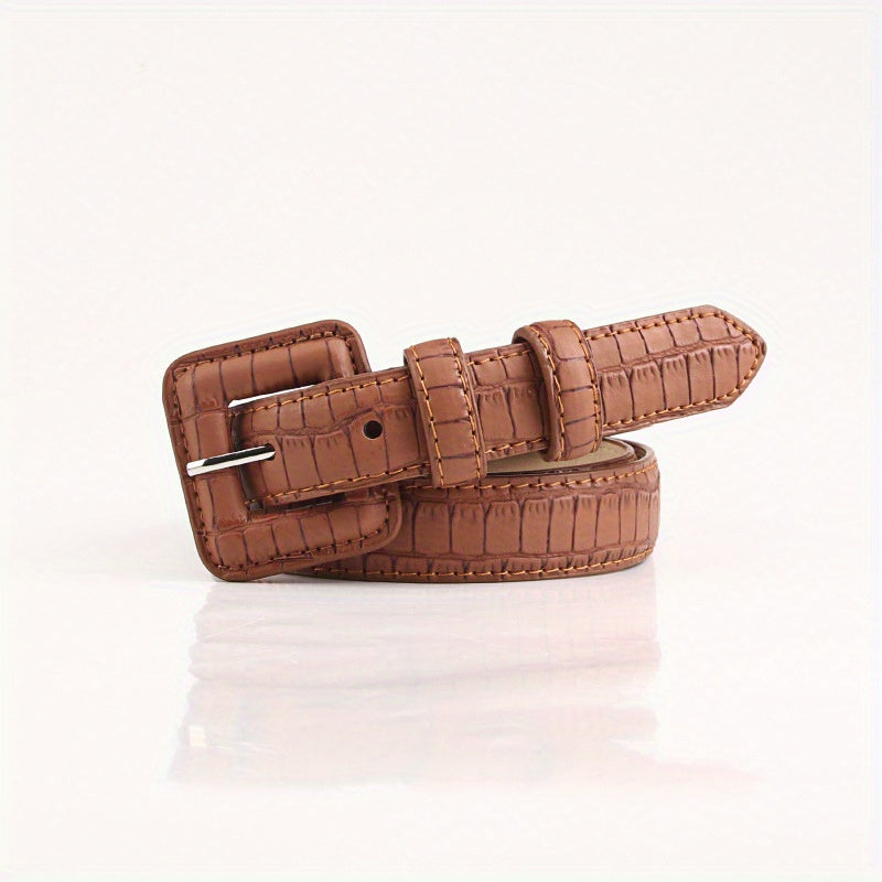 Ceinture Sans Boucle en Simili Cuir pour Homme Derby — visuel 2