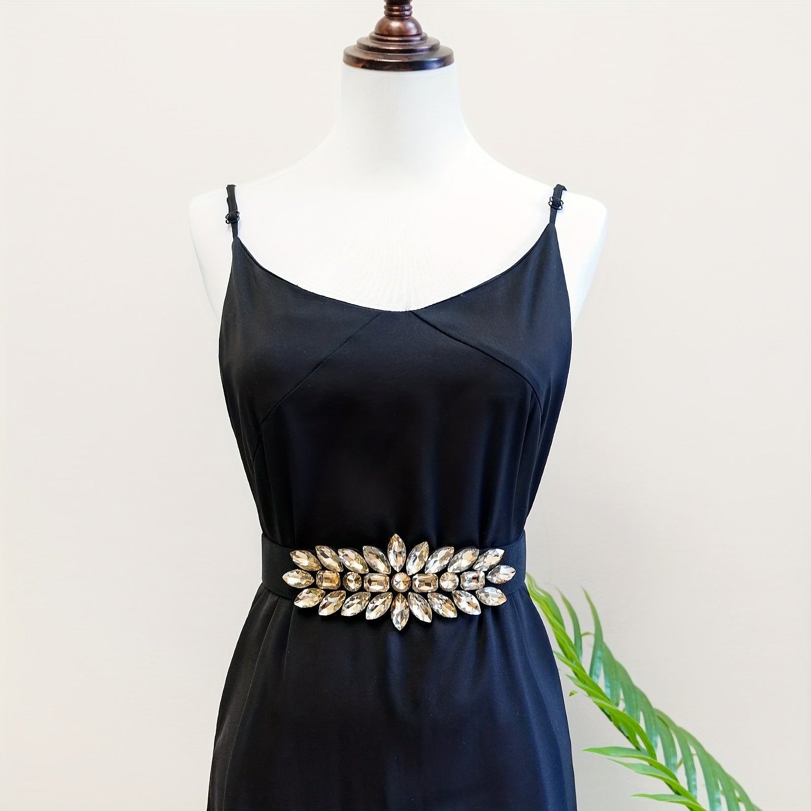 Ceinture Sans Boucle à Strass pour Femme Sintra — visuel 4