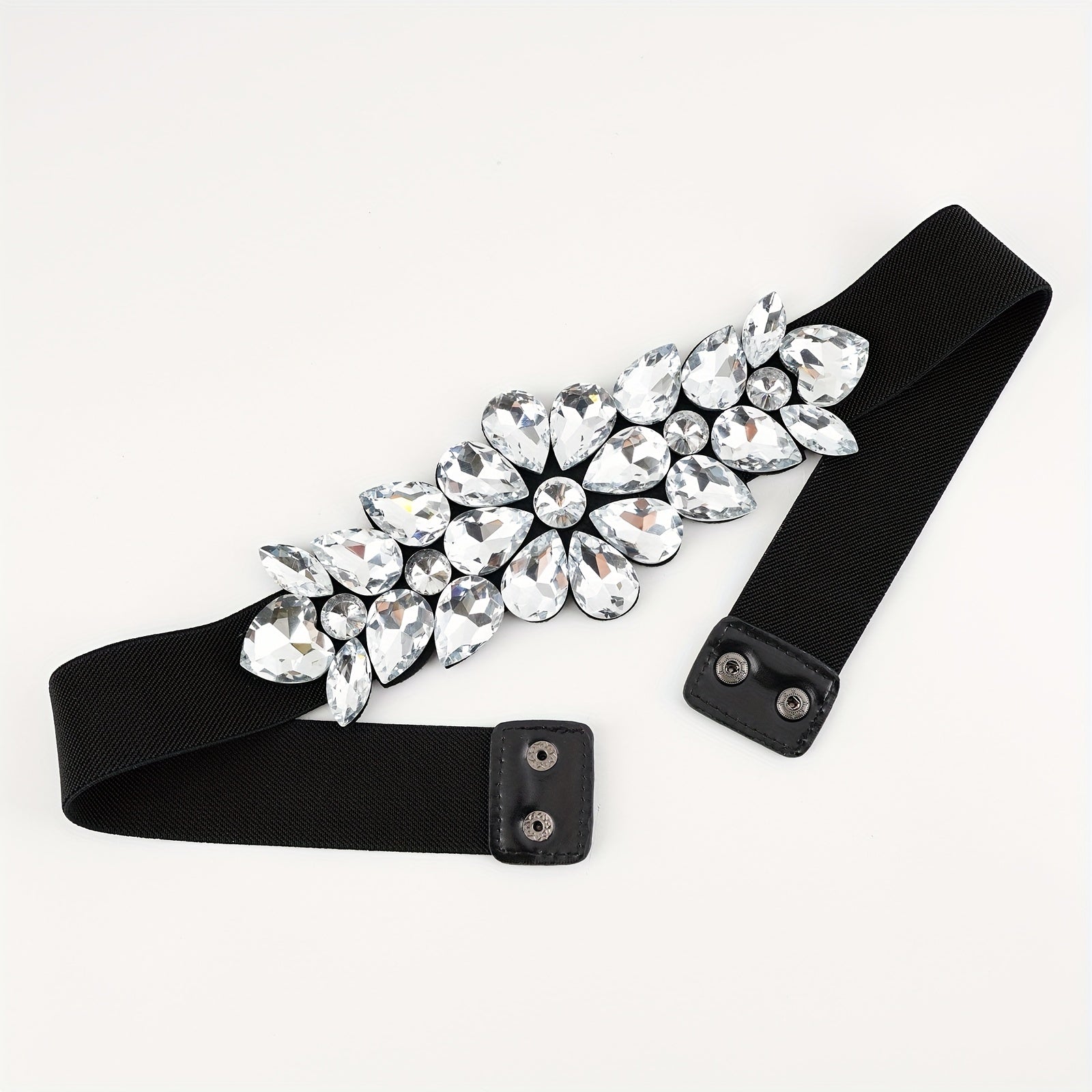 Ceinture Sans Boucle à Strass pour Femme Sintra — visuel 5