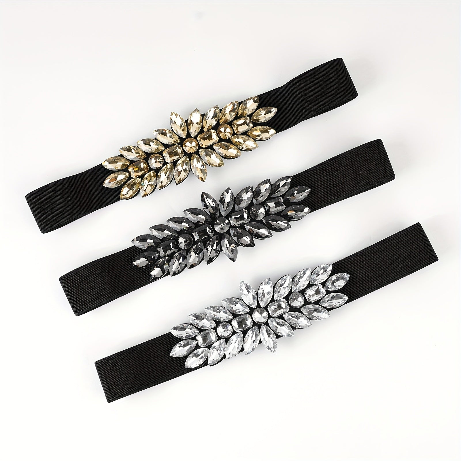 Ceinture Sans Boucle à Strass pour Femme Sintra — visuel 6