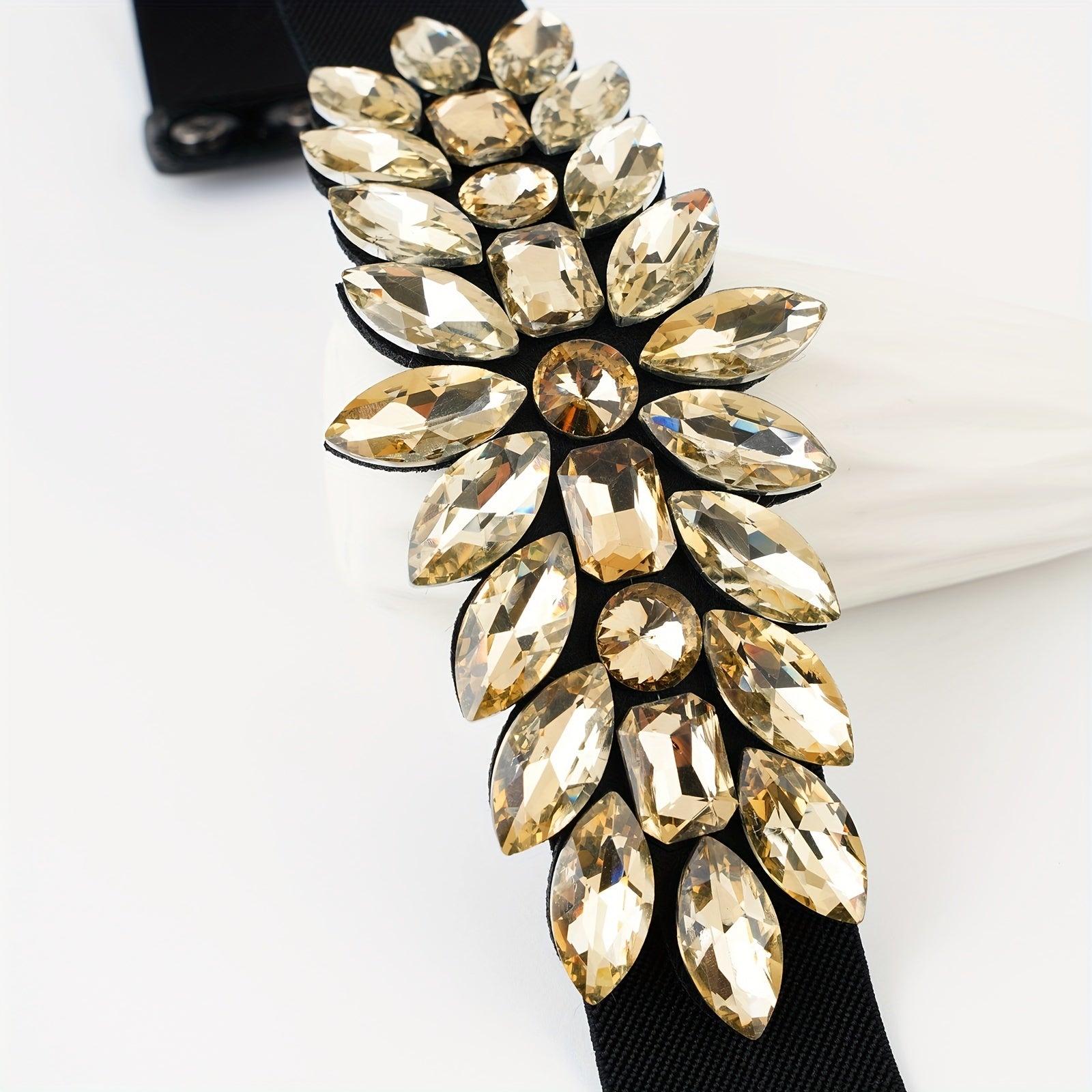 Ceinture Sans Boucle à Strass pour Femme Sintra — visuel 7