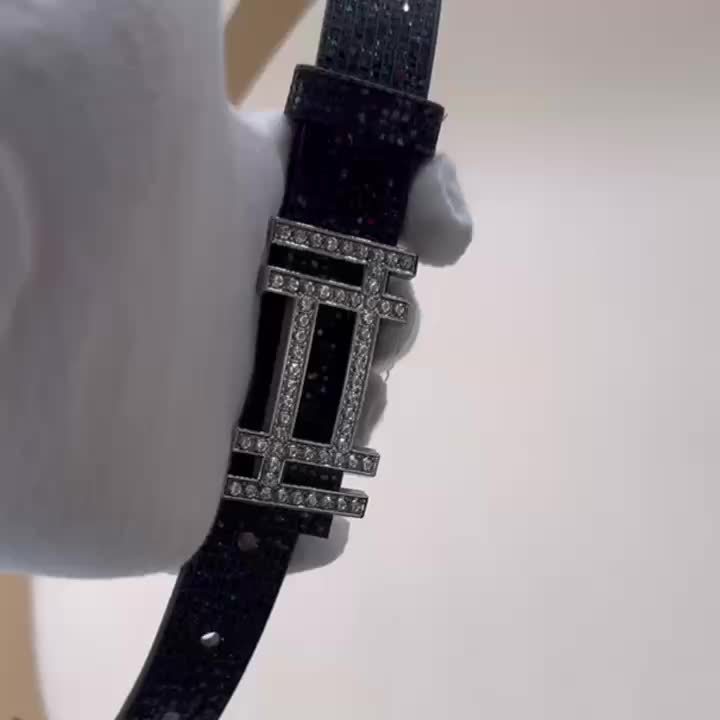 Ceinture à Strass en Simili Cuir pour Femme Delft — visuel 4