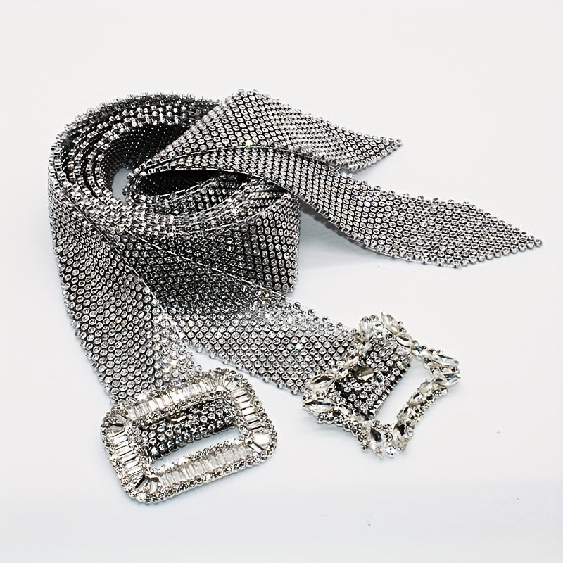 Ceinture à Strass en Simili Cuir pour Femme Sestri — visuel 1