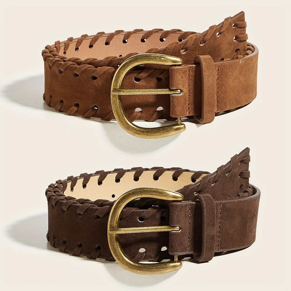 Ceinture Tressée en Simili Cuir pour Femme Léonie — visuel 1