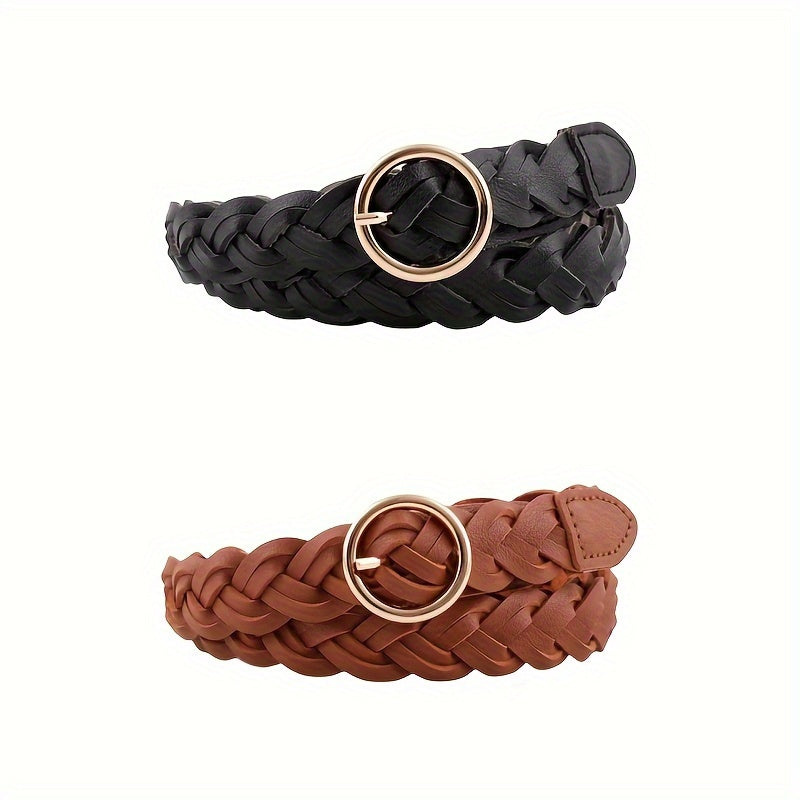 Ceinture Tressée en Simili Cuir pour Femme Noémie — visuel 1