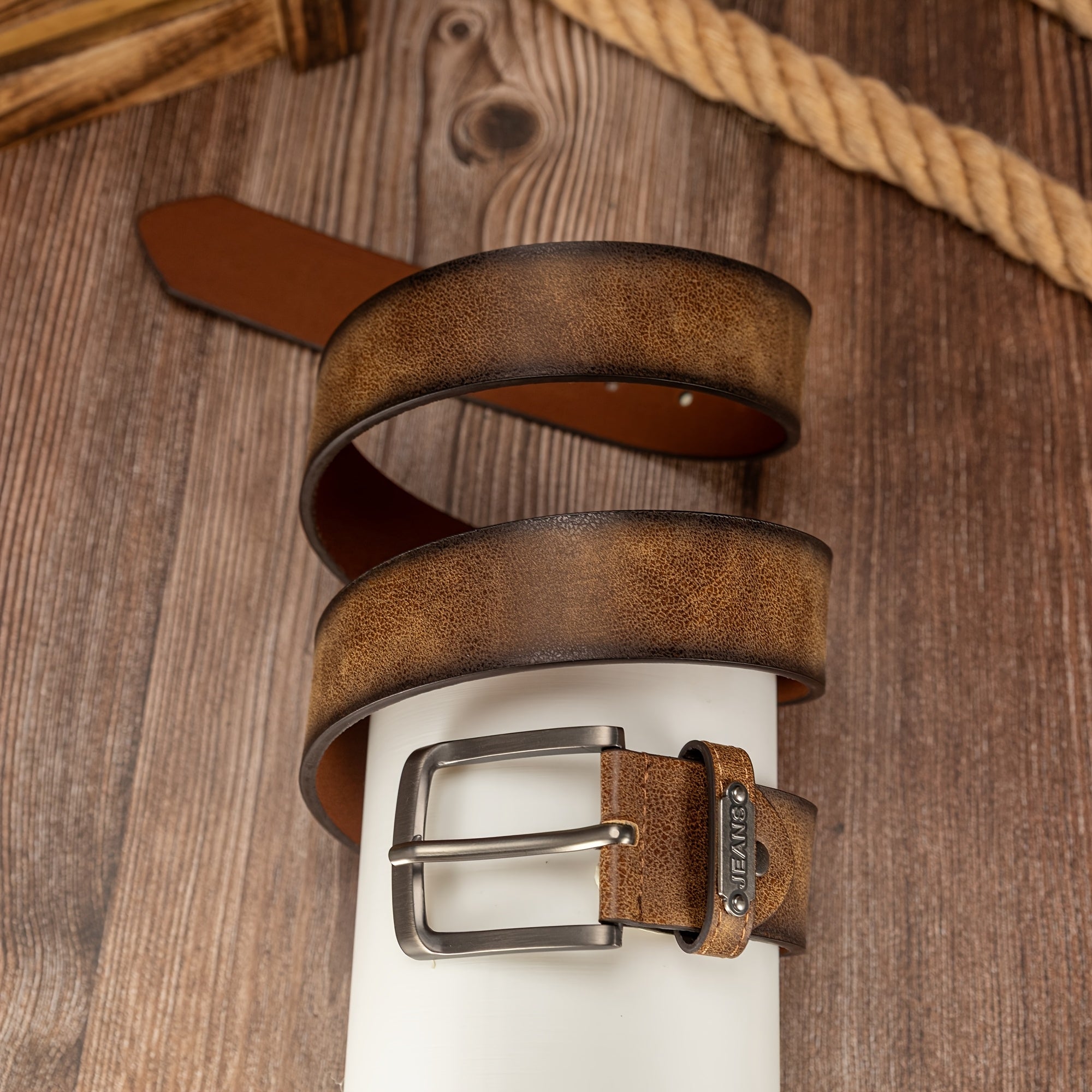 Ceinture Tressée en Simili Cuir pour Homme Henri — visuel 12