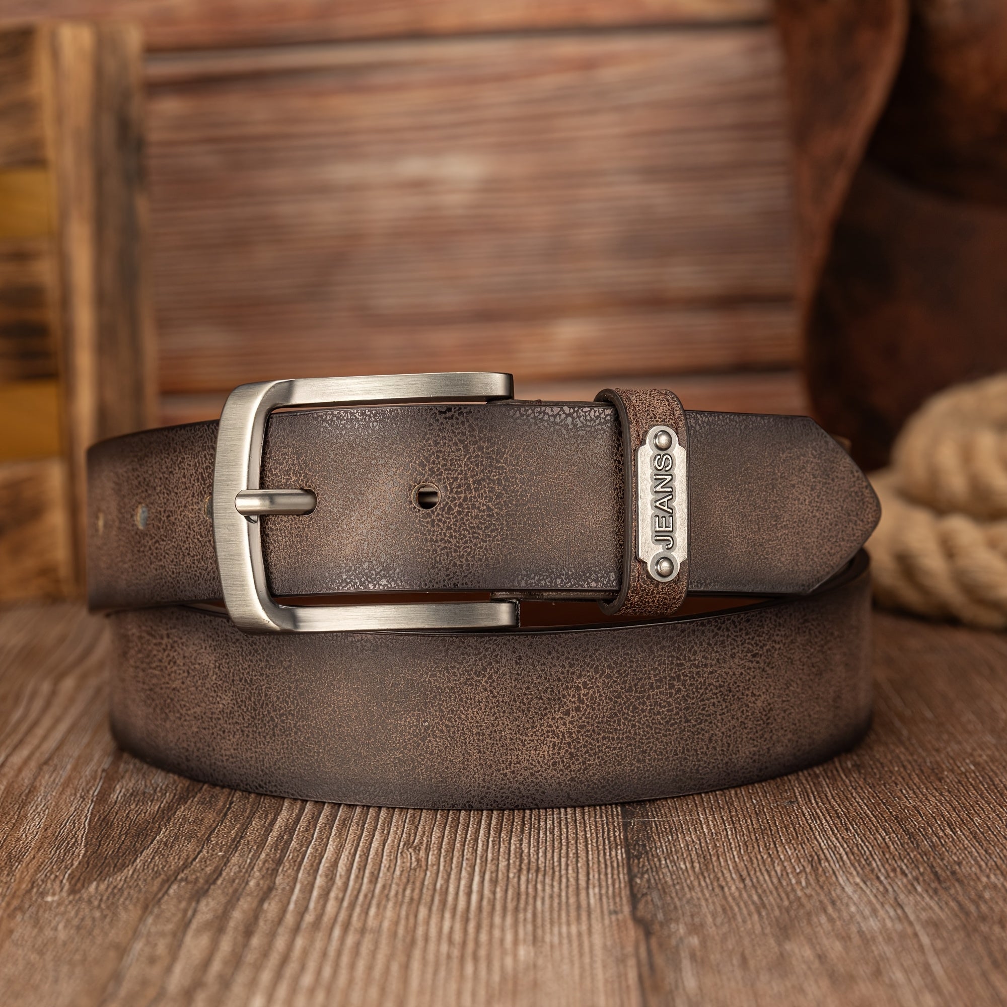 Ceinture Tressée en Simili Cuir pour Homme Henri — visuel 2