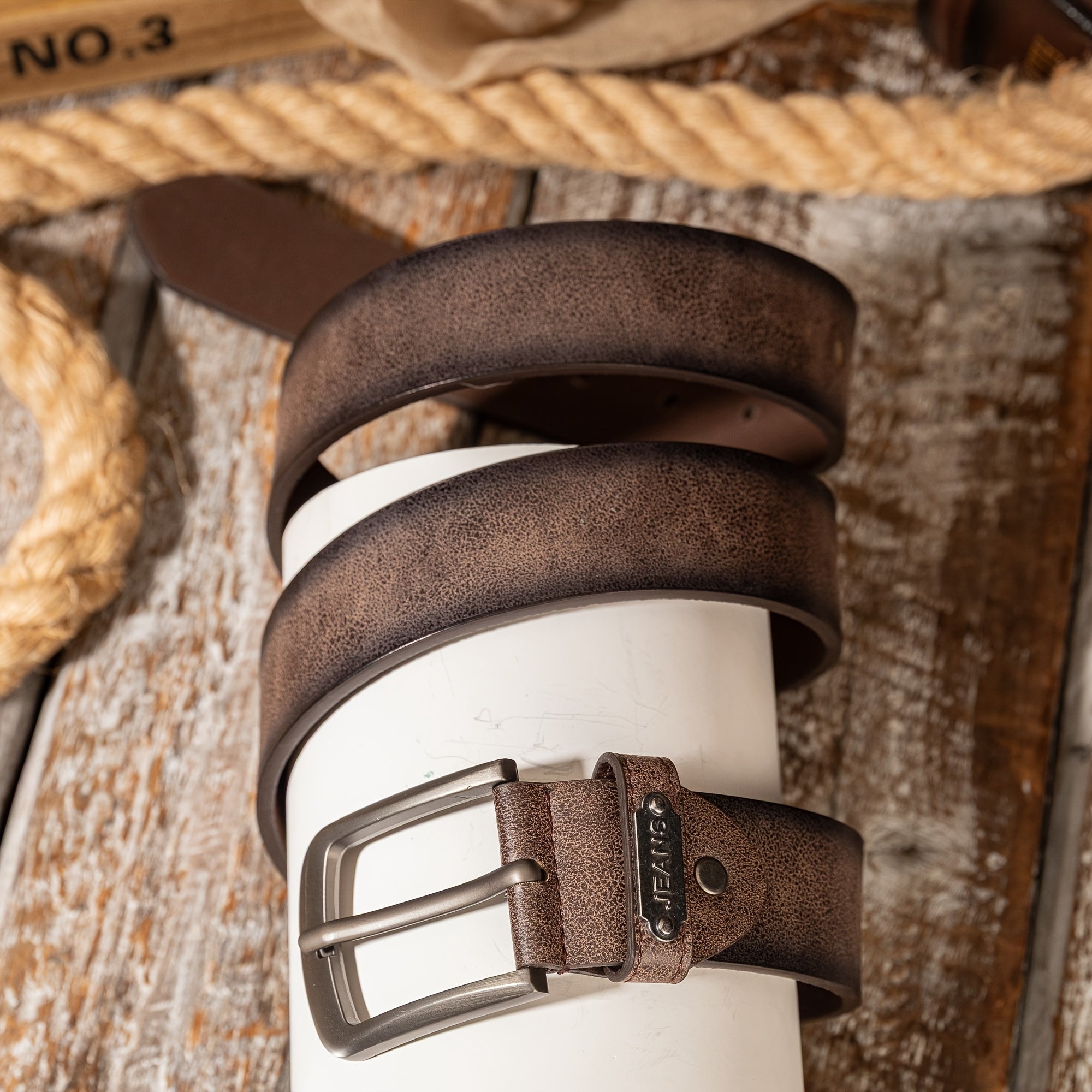 Ceinture Tressée en Simili Cuir pour Homme Joseph — visuel 4