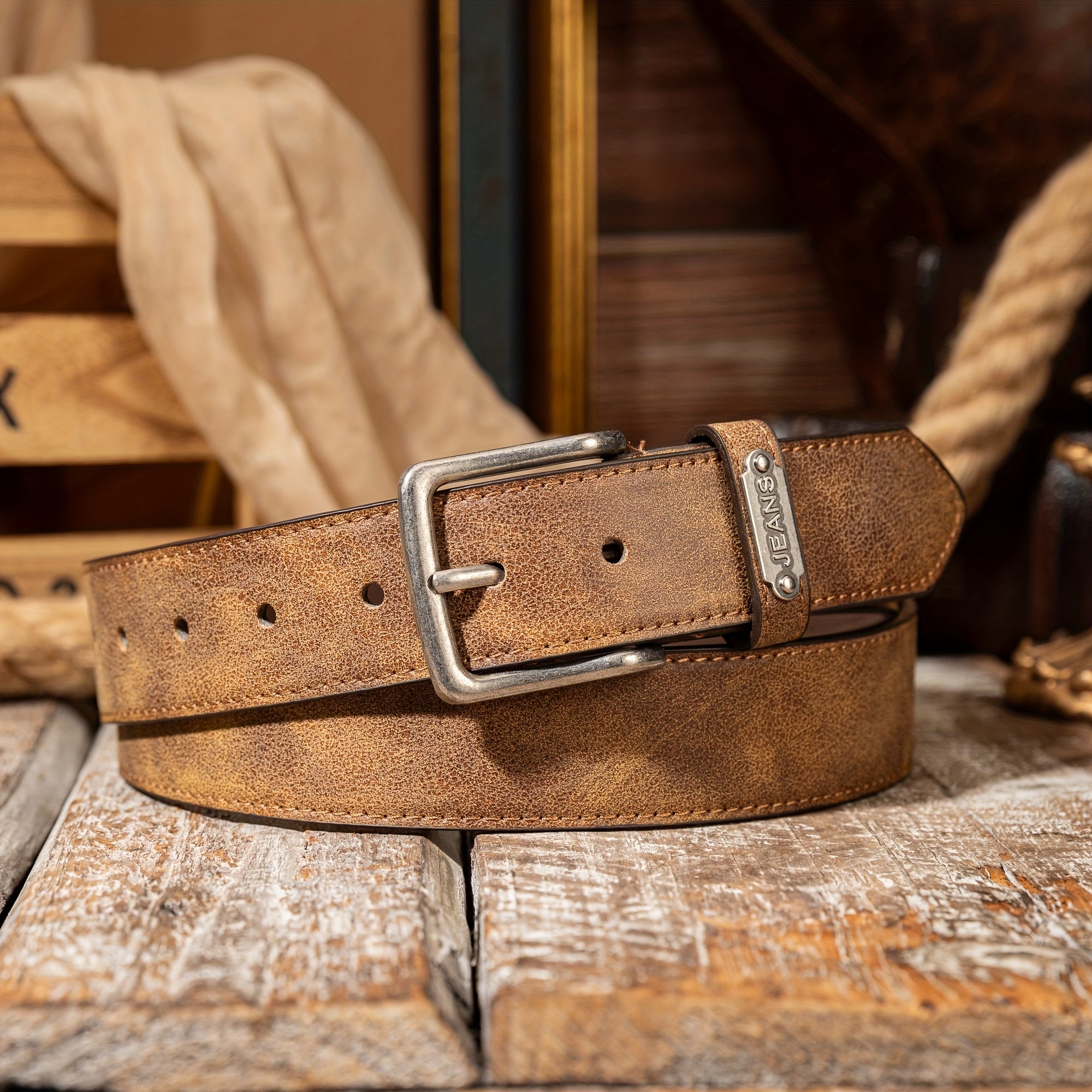 Ceinture Tressée en Simili Cuir pour Homme Louis — visuel 2