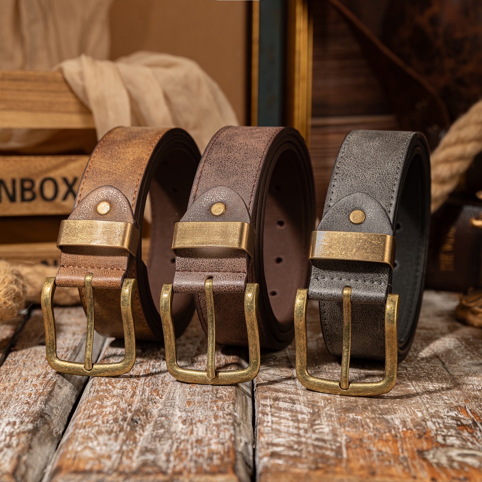 Ceinture Tressée en Simili Cuir pour Homme Louis — visuel 4