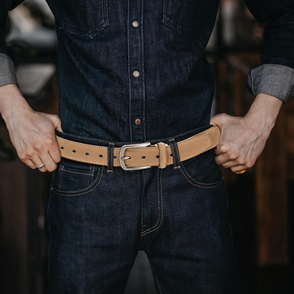 Ceinture Verte en Simili Cuir pour Homme Guillaume — visuel 5