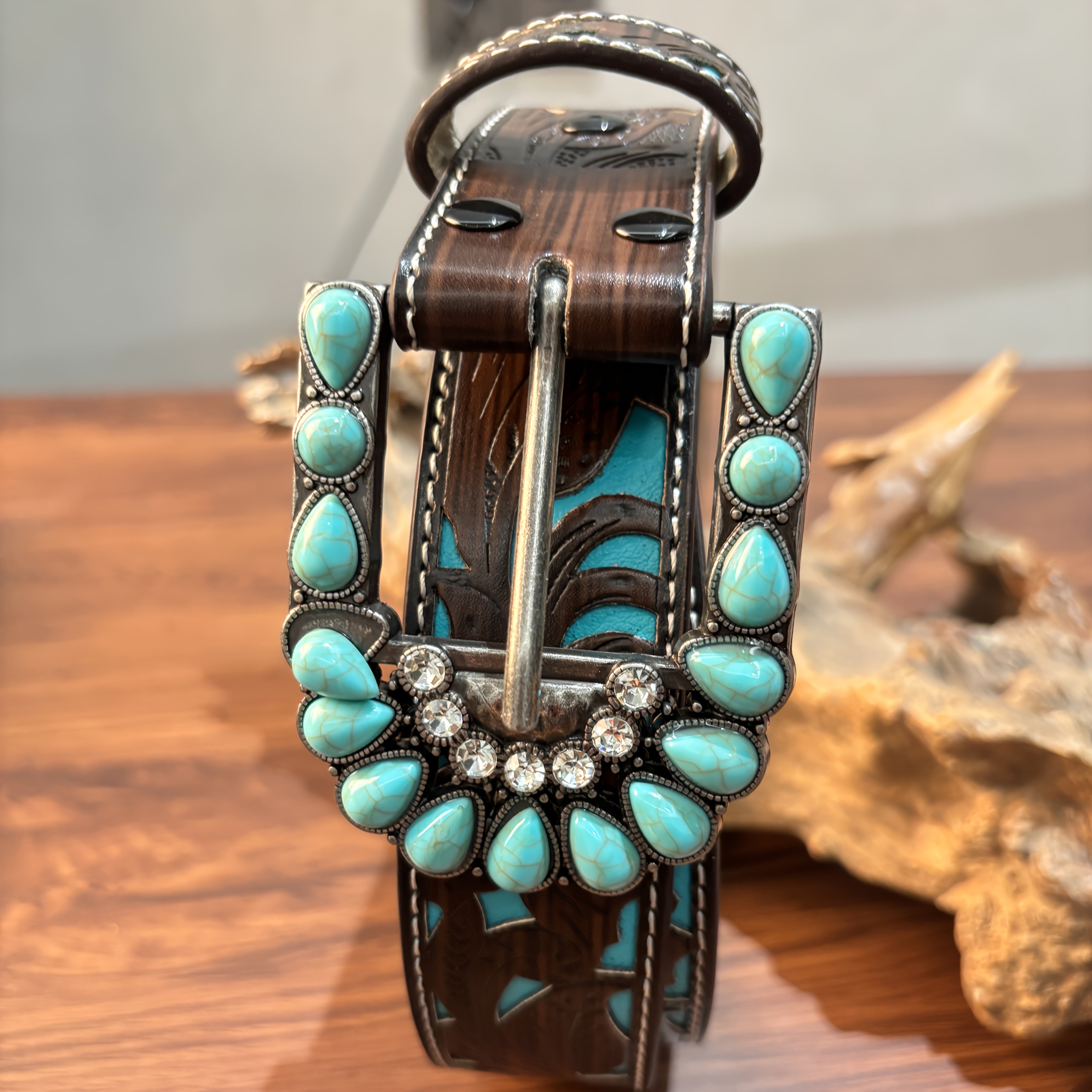 Ceinture Western en Simili Cuir pour Femme Aimee — visuel 2