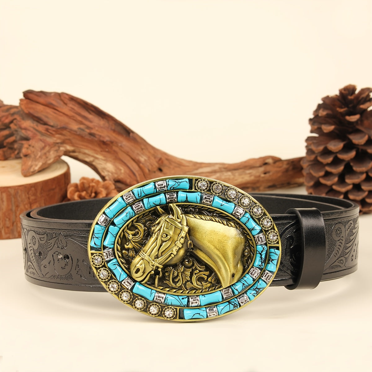 Ceinture Western en Simili Cuir pour Femme Alexia — visuel 3