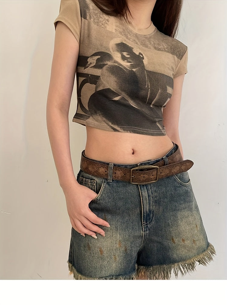 Ceinture Western en Simili Cuir pour Femme Coralie — visuel 4
