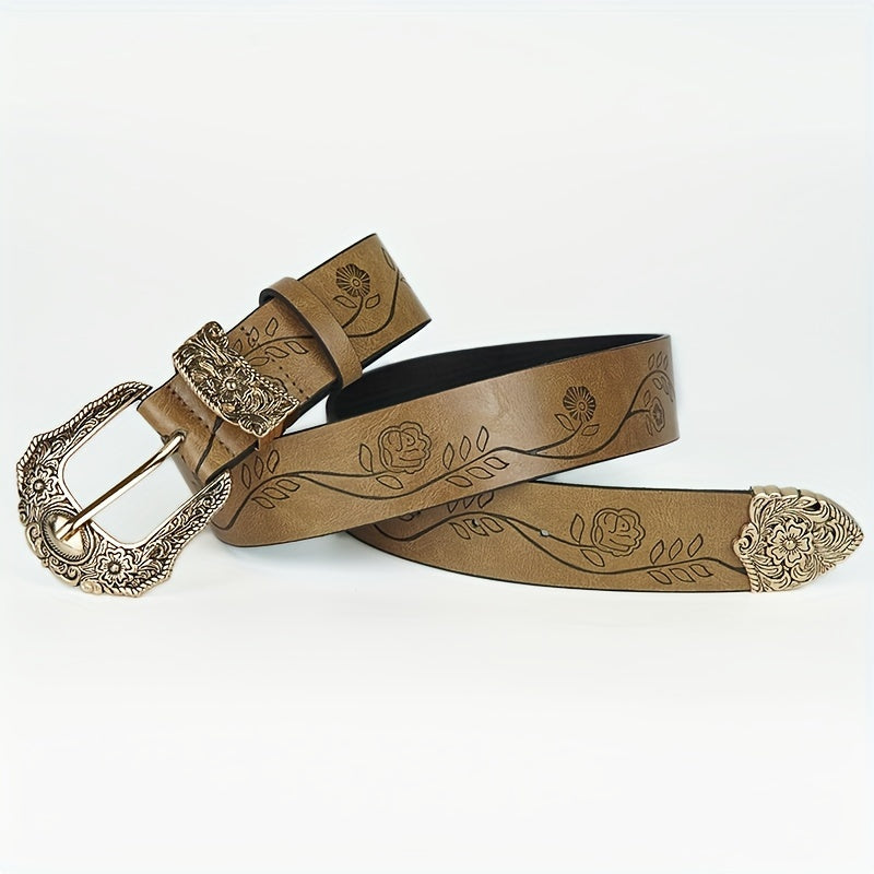Ceinture Western en Simili Cuir pour Femme Girone — visuel 2
