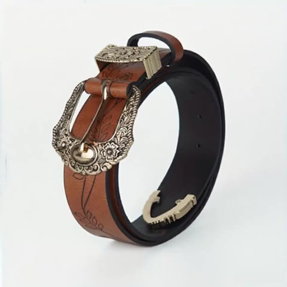 Ceinture Western en Simili Cuir pour Femme Girone — visuel 5