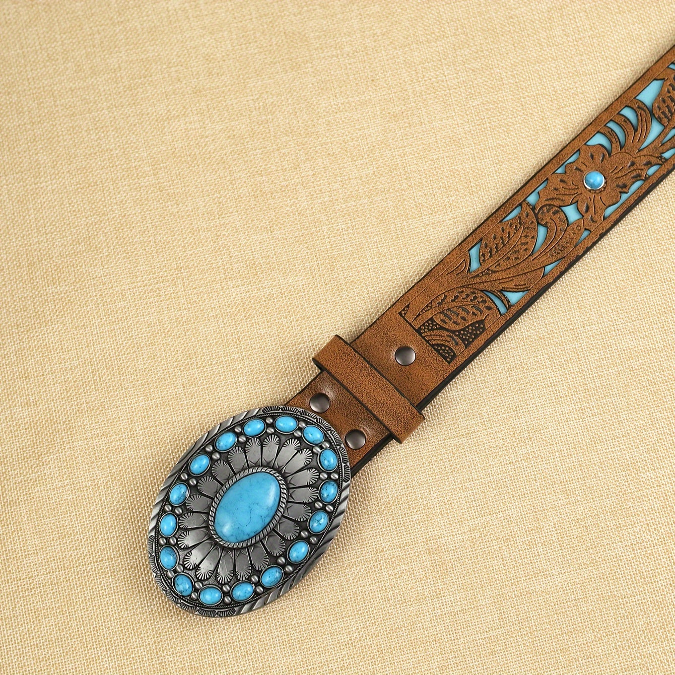 Ceinture Western en Simili Cuir pour Homme Dundee — visuel 1