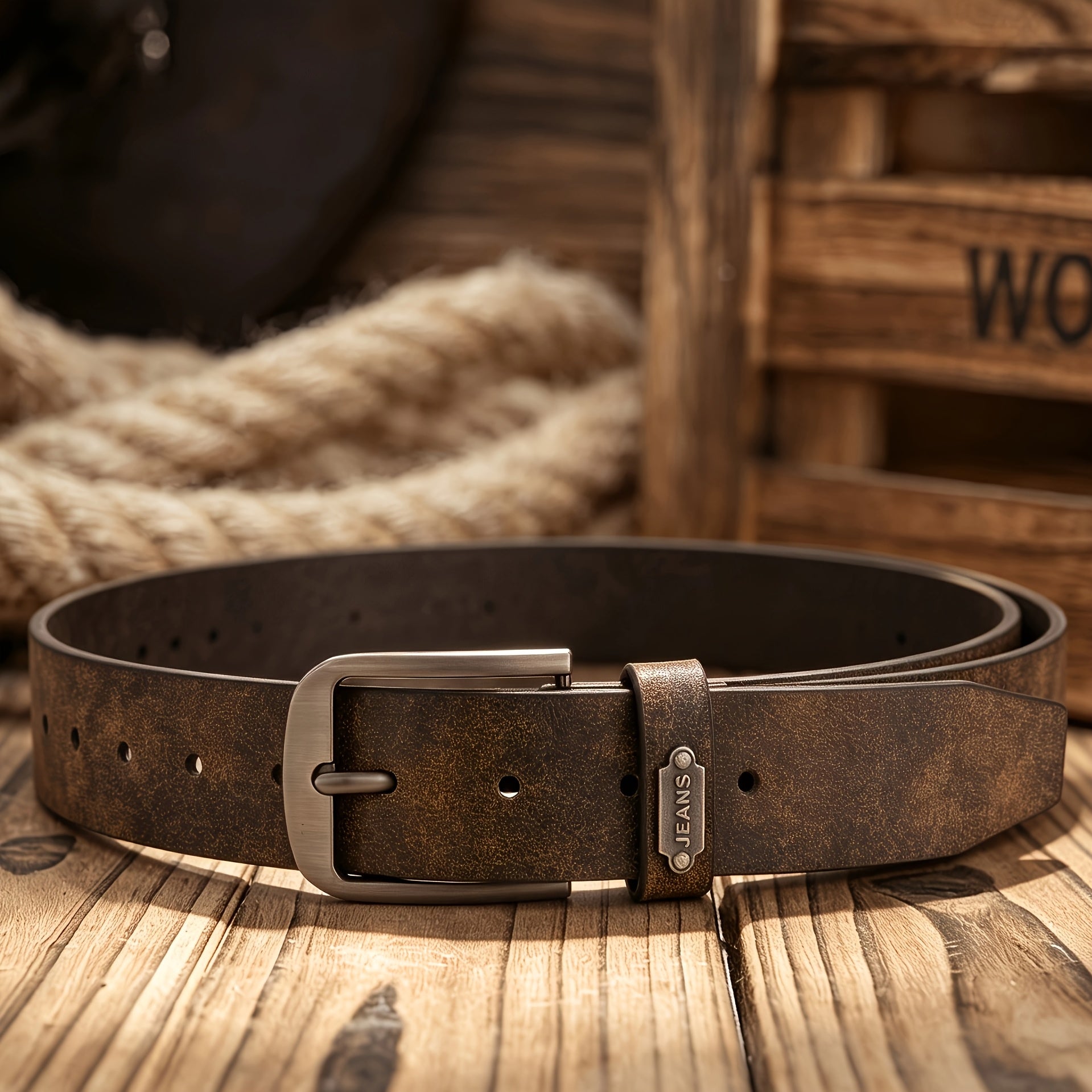 Ceinture Western en Simili Cuir pour Homme Emeric — visuel 4