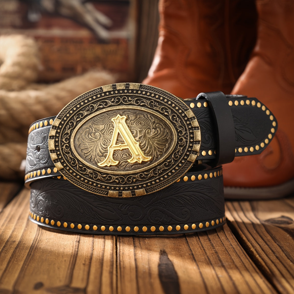 Ceinture Western en Simili Cuir pour Homme Flensbourg — visuel 1