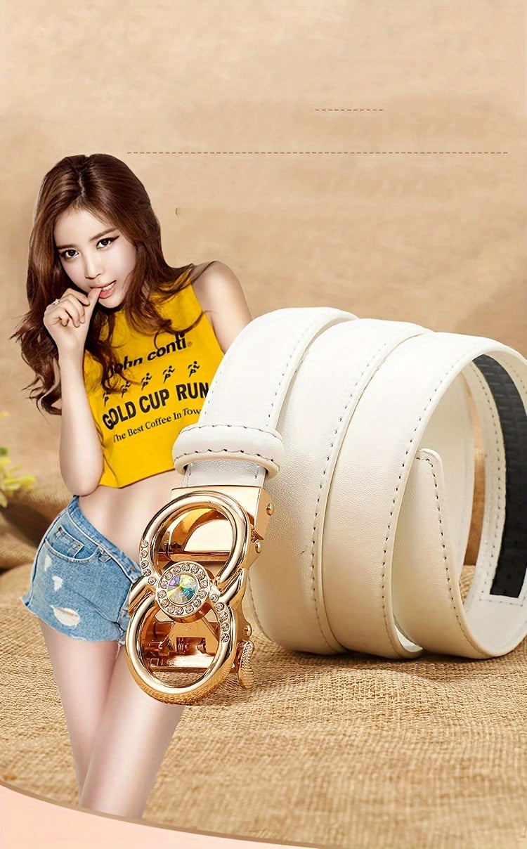Ceinture Automatique en Simili Cuir pour Femme - Thaïs