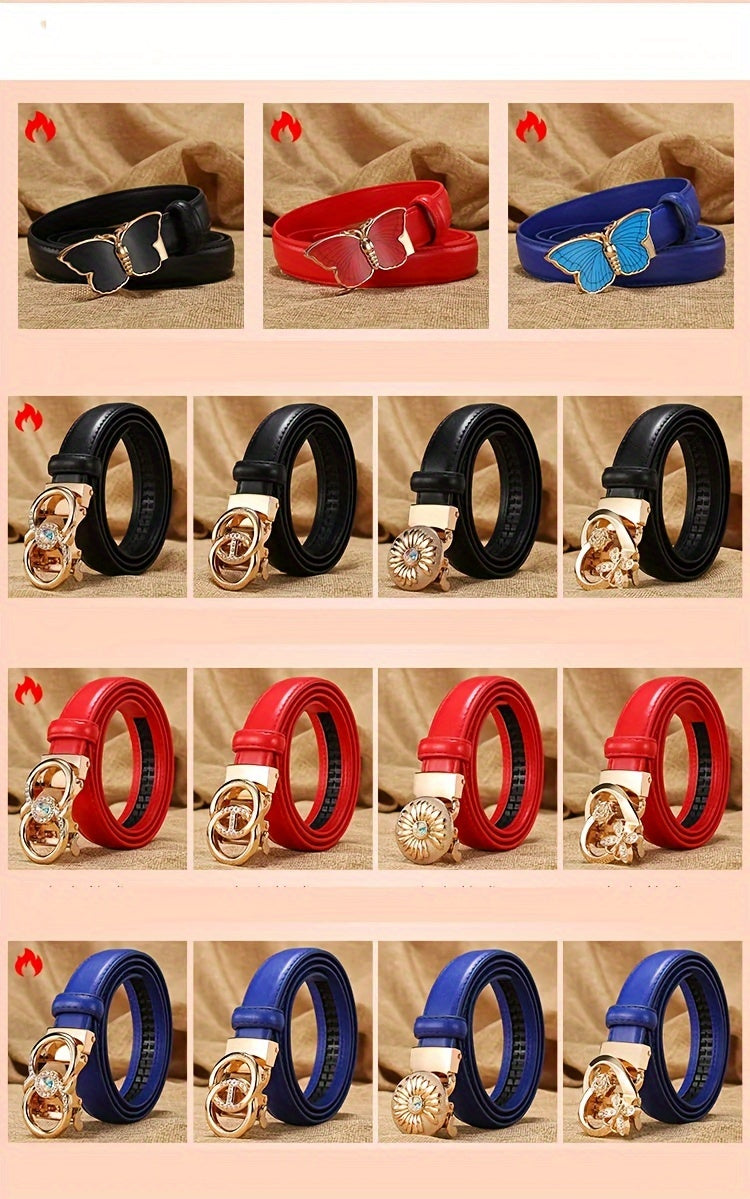 Ceinture Automatique en Simili Cuir pour Femme - Thaïs