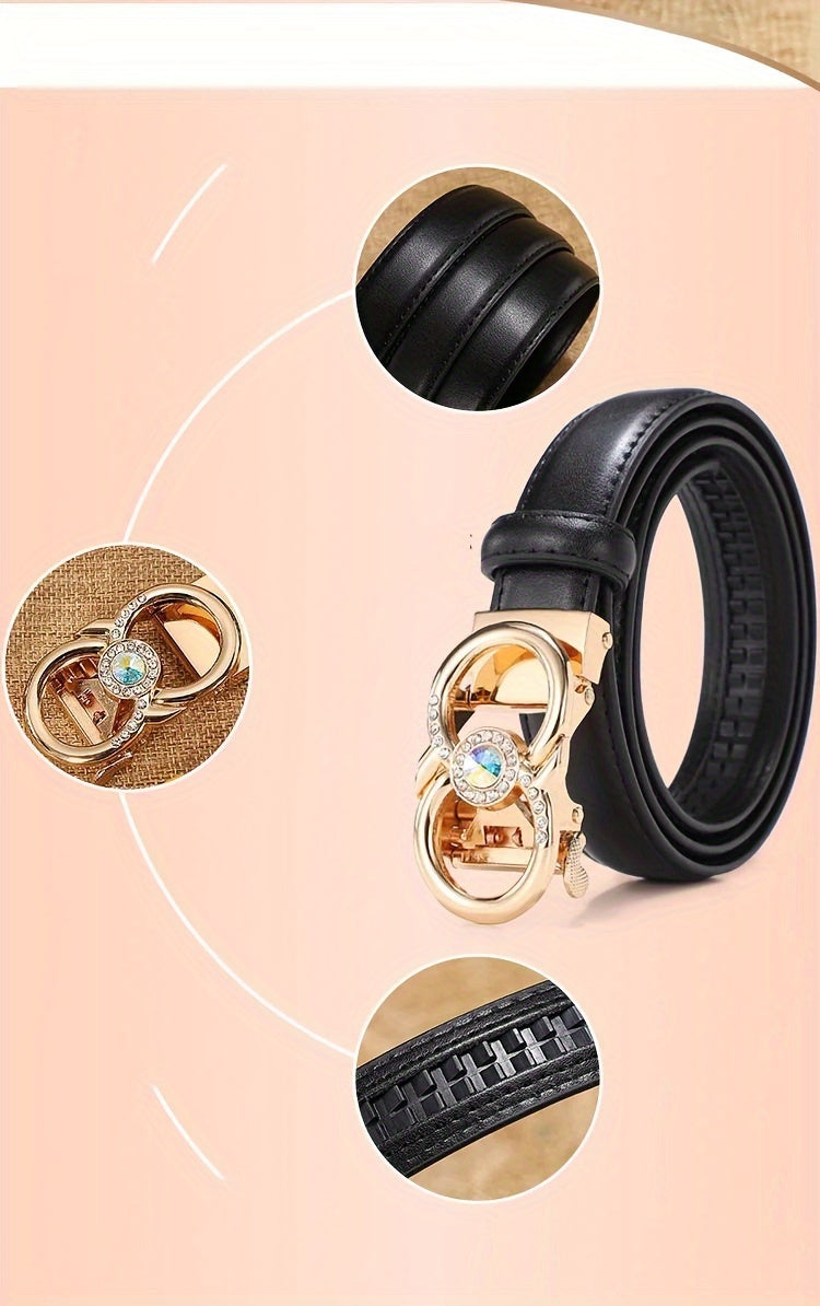 Ceinture Automatique en Simili Cuir pour Femme - Thaïs