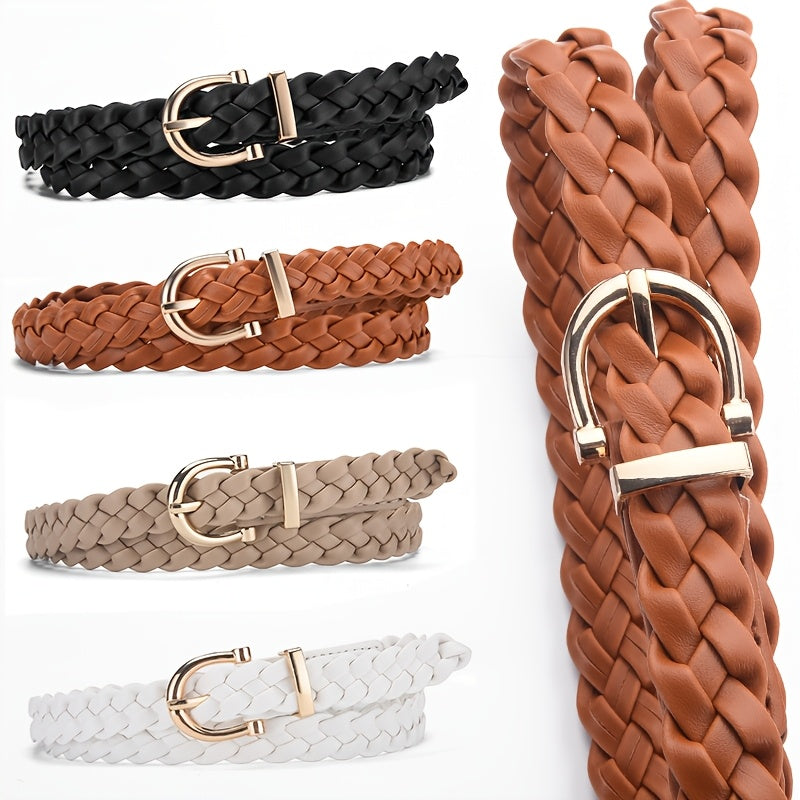 Ceinture Tressée en Simili Cuir pour Femme - Bastienne