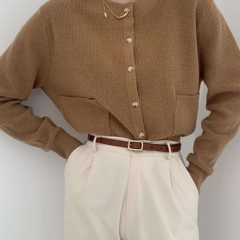Ceinture fine femme en simili cuir avec boucle dorée vintage