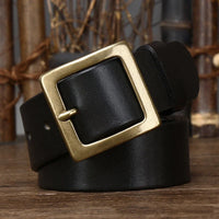 Ceinture en Cuir pour Femme, noir