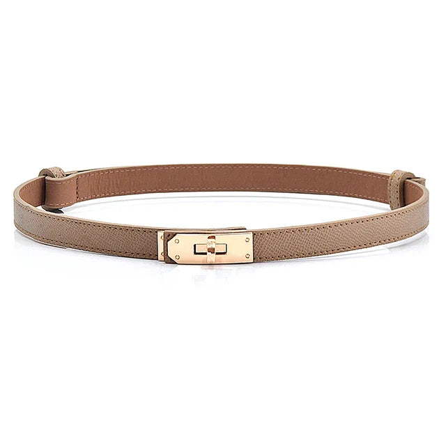 Ceinture Fine en Cuir pour Femme - Adelaïde