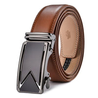 Ceinture de costume automatique en cuir Roma, marron