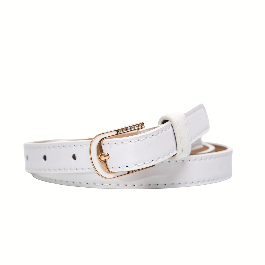Ceinture à Strass en Simili Cuir pour Femme - Violaine