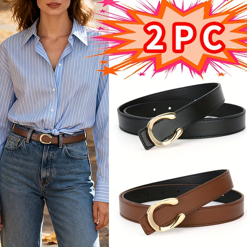 Ceinture Fine en Simili Cuir pour Femme - Ursule