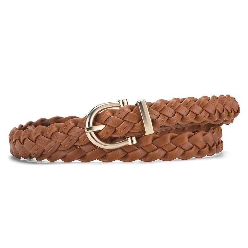 Ceinture Tressée en Simili Cuir pour Femme - Bastienne