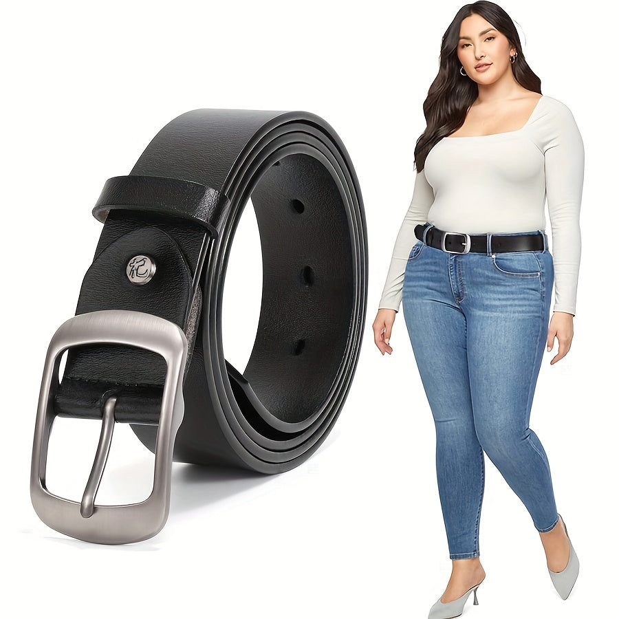 Ceinture Argentée en Simili Cuir pour Femme Delphine — visuel 1
