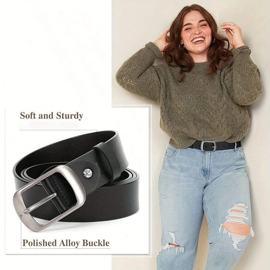 Ceinture Argentée en Simili Cuir pour Femme Delphine — visuel 2