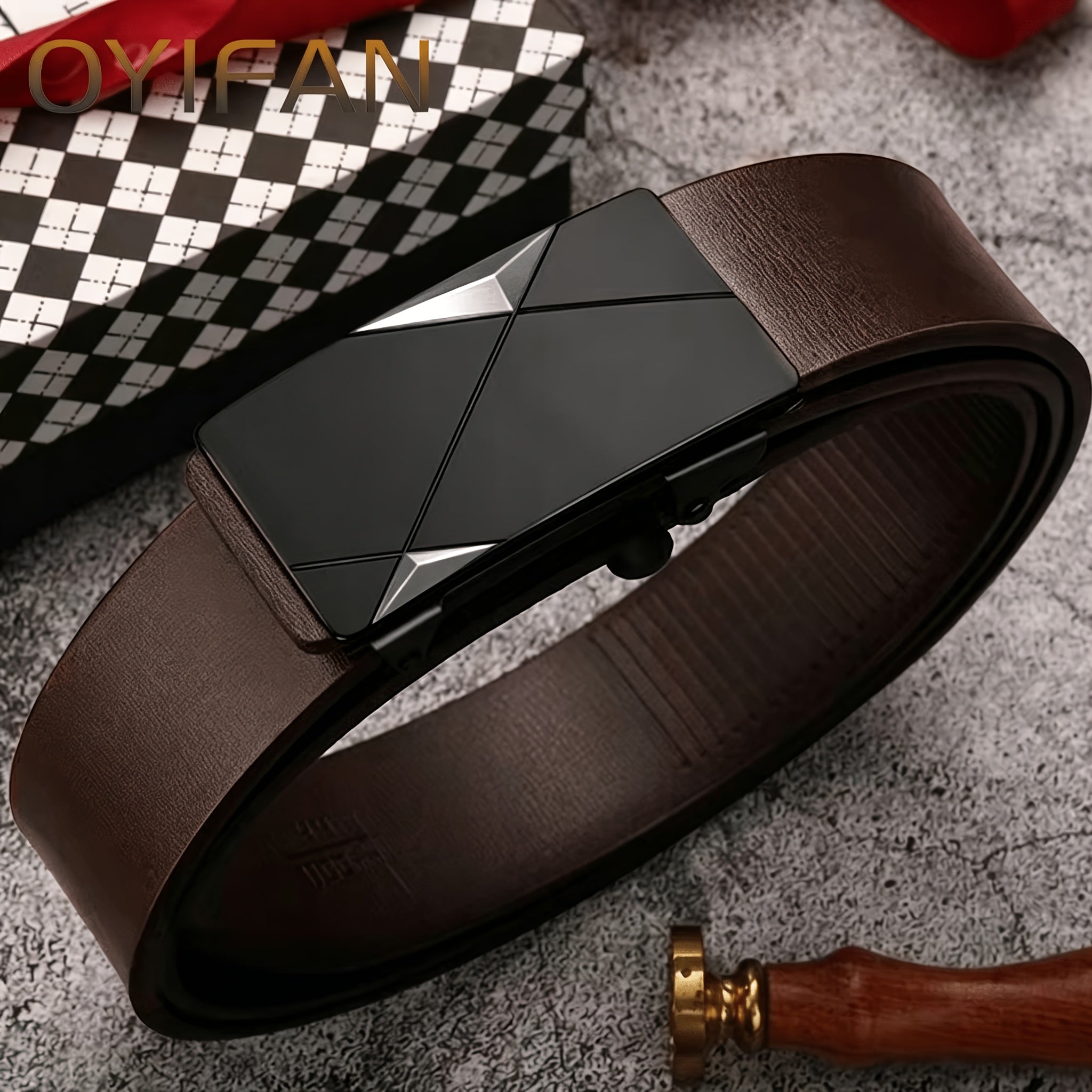 Ceinture Automatique en Cuir pour Homme Amaury — visuel 1