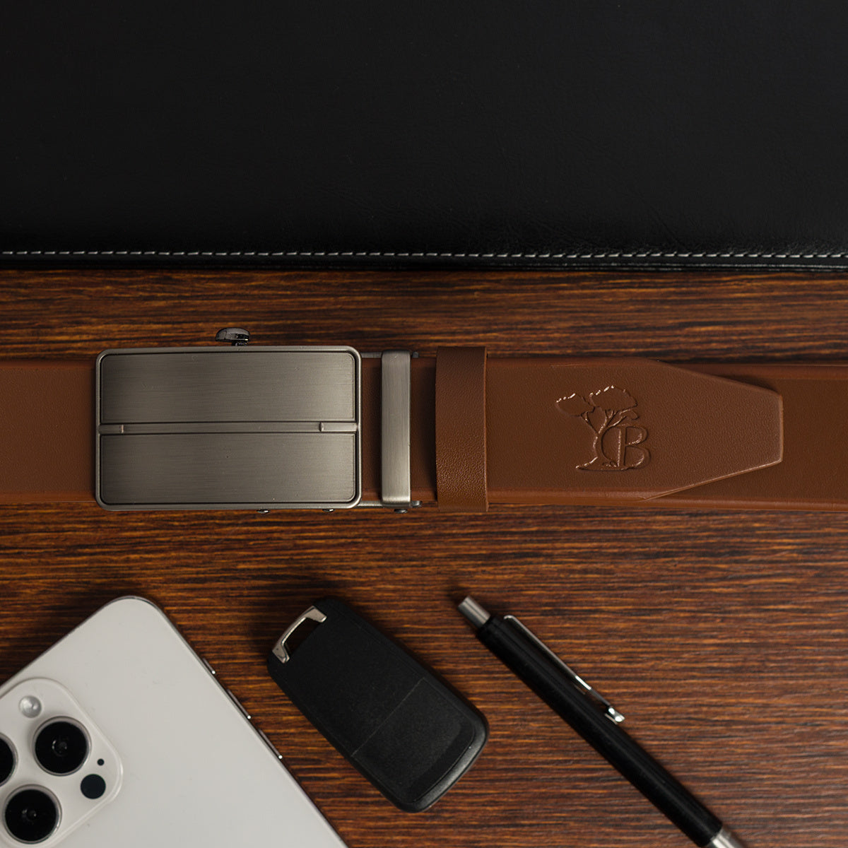 Ceinture Automatique en Cuir pour Homme Cédric — visuel 16