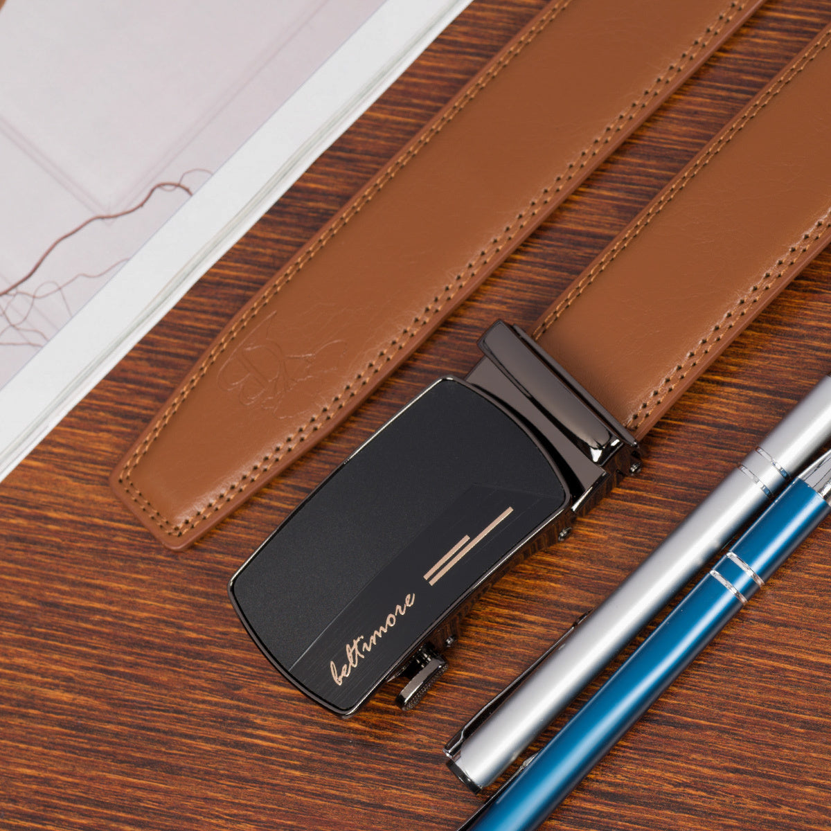 Ceinture Automatique en Cuir pour Homme Wilfried — visuel 17