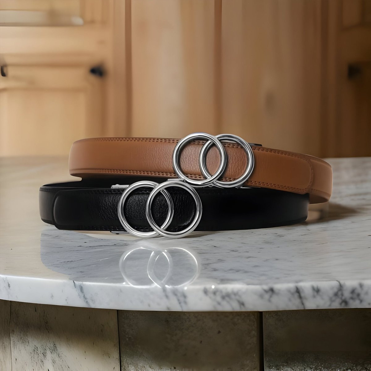Ceinture Automatique en Simili Cuir pour Femme Agathe — visuel 10