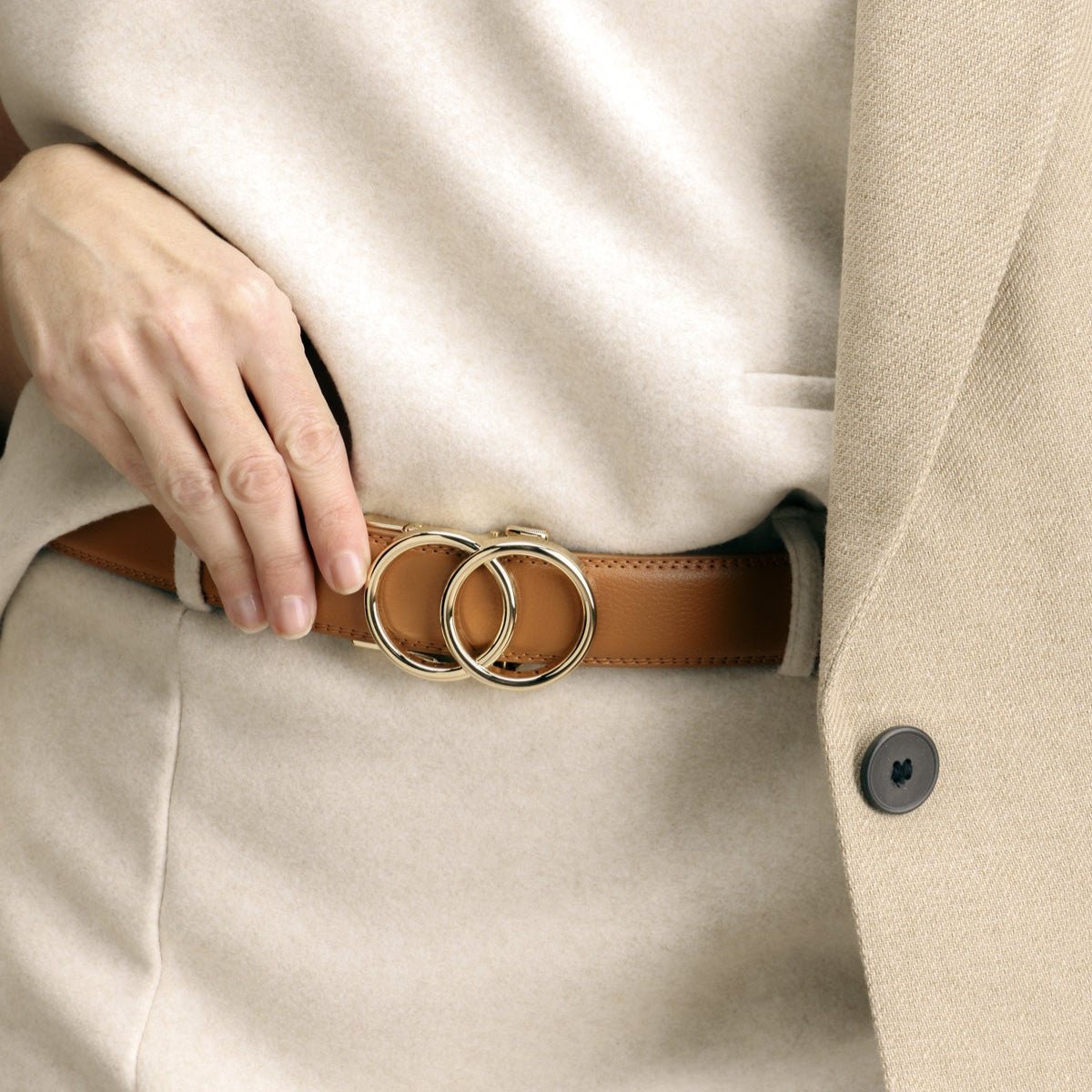 Ceinture Automatique en Simili Cuir pour Femme Agathe — visuel 6