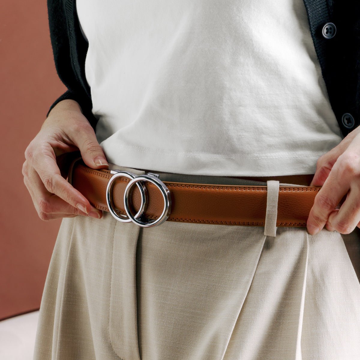 Ceinture Automatique en Simili Cuir pour Femme Agathe — visuel 8