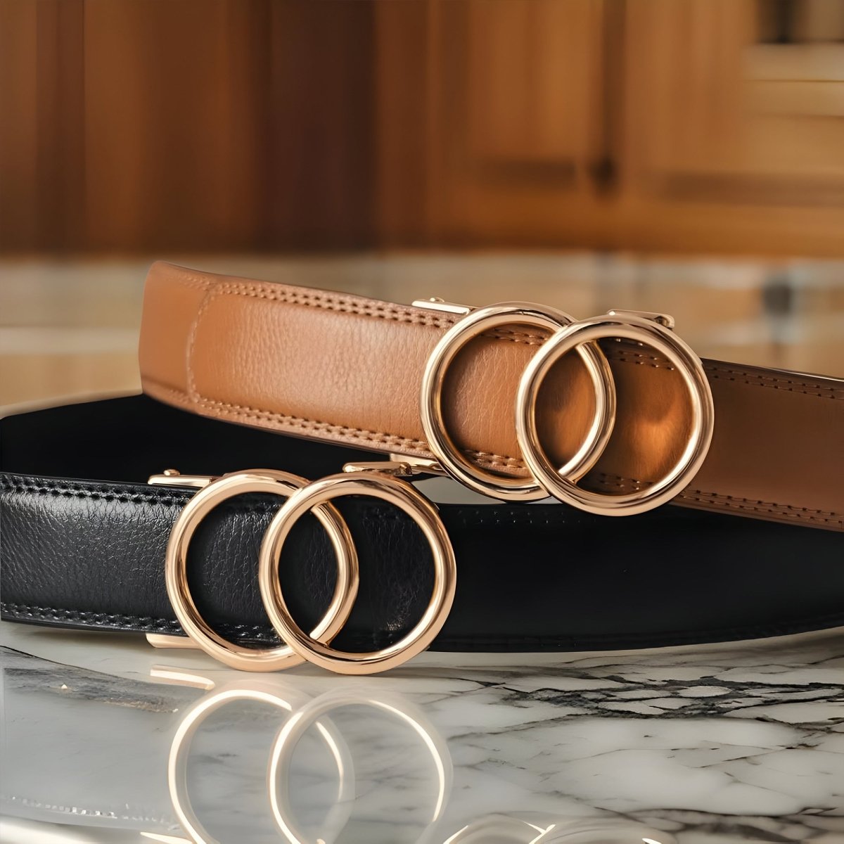 Ceinture Automatique en Simili Cuir pour Femme Agathe — visuel 9