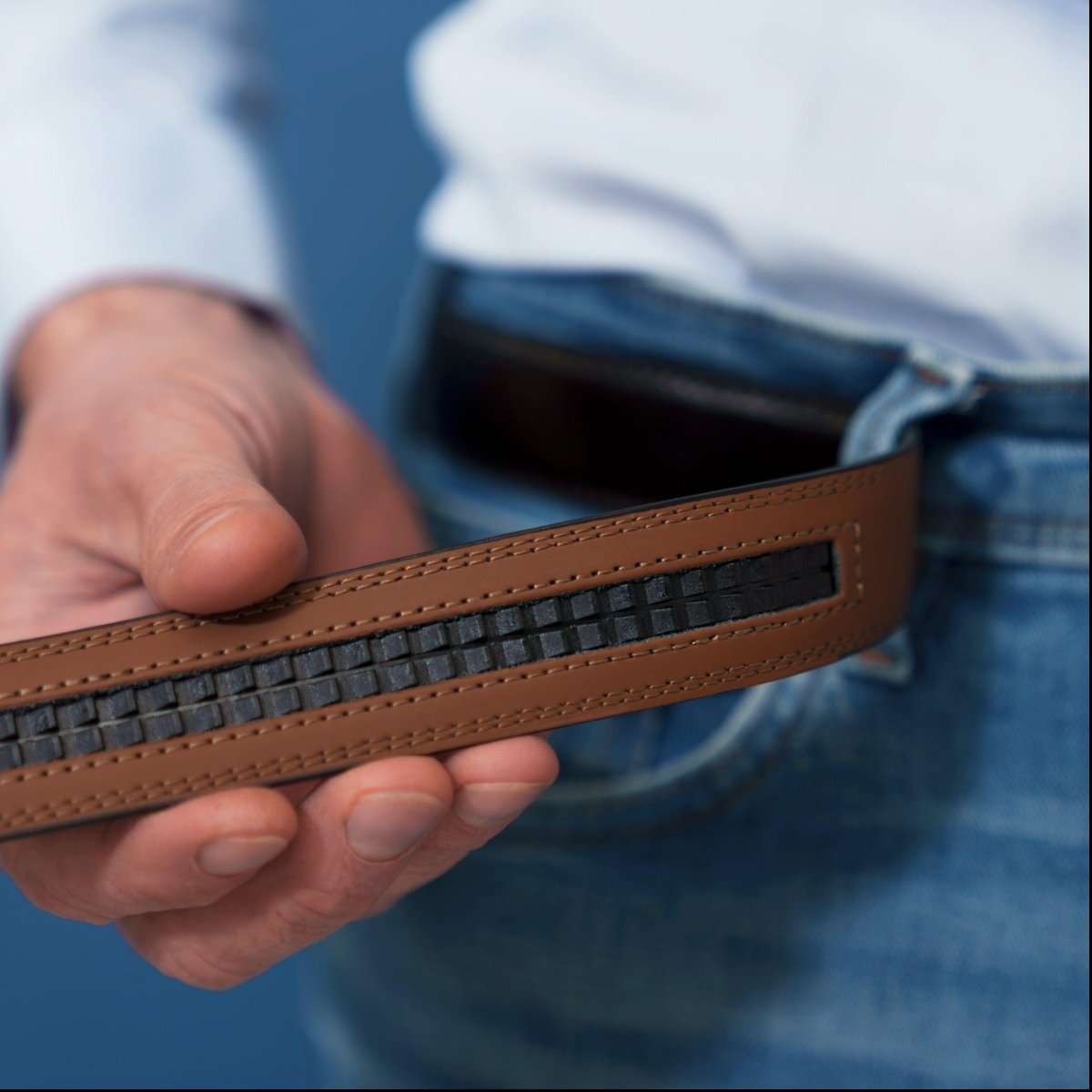Ceinture Automatique en Simili Cuir pour Homme Bastien — visuel 4