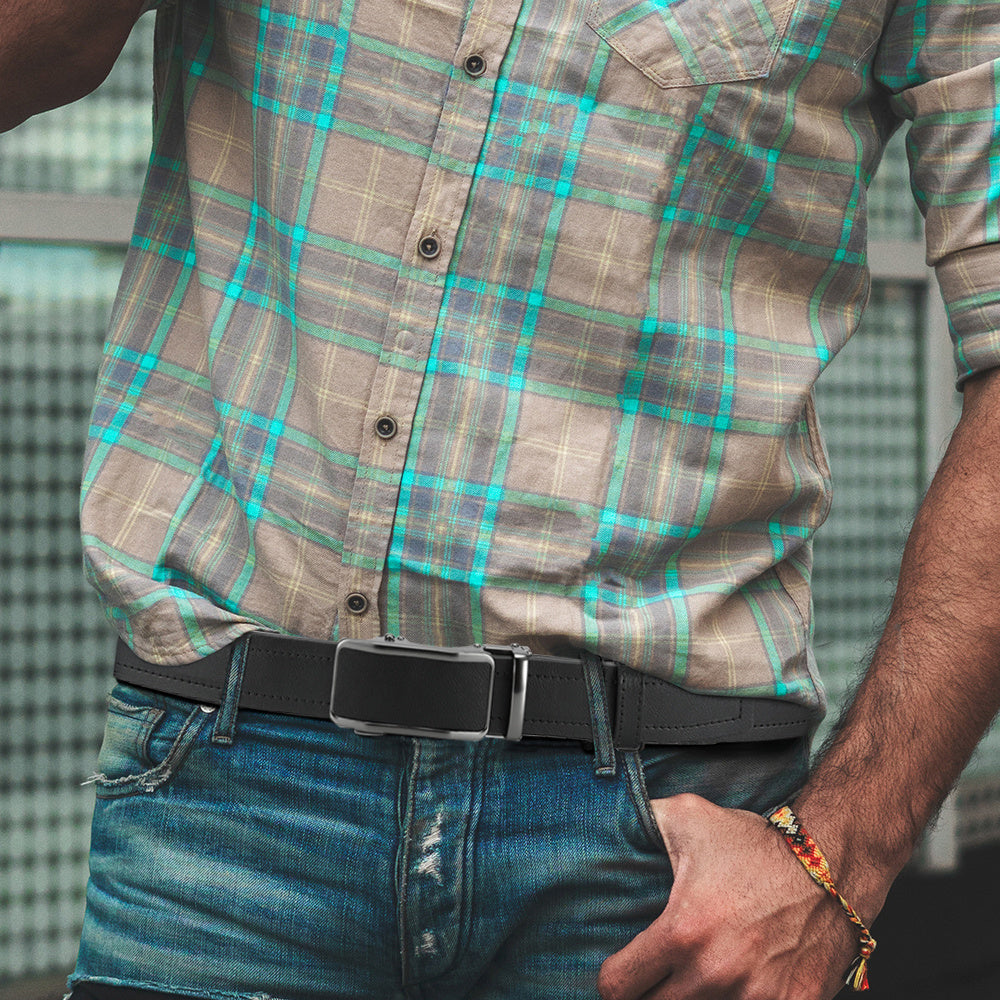 Ceinture Automatique en Simili Cuir pour Homme Percival — visuel 6