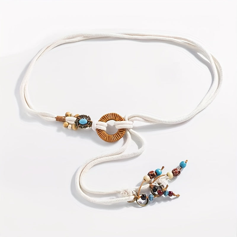 Ceinture Beige en Simili Cuir pour Femme Ischia — visuel 7